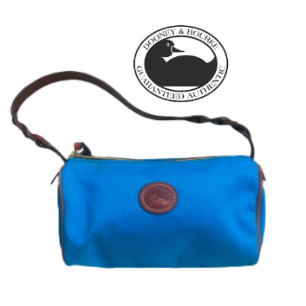 Dooney & Bourke small blue barrel purse